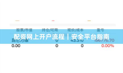 配资网上开户流程｜安全平台指南