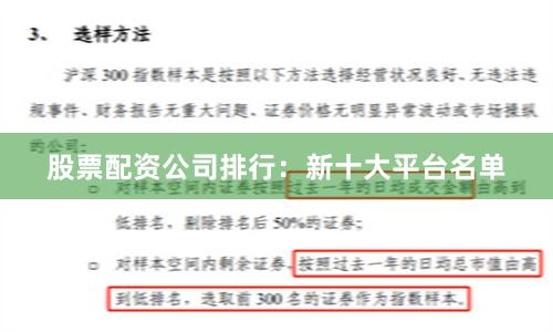 股票配资公司排行：新十大平台名单